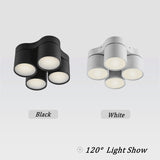 Dimmable Folding Rotating LED Downlights 28W 40W 48W 60W COB LED Ceiling Spot Lights AC85-265V LED Wall Lamps Indoor Lighting