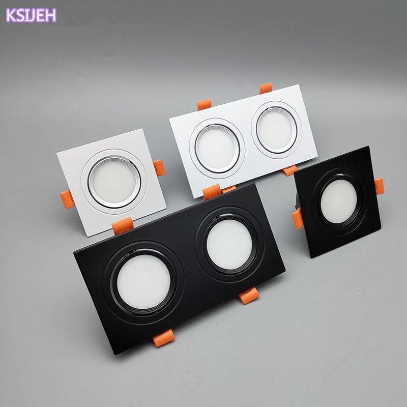 Square Dimmable Recessed COB LED Downlights 7W 9W 12W LED Ceiling Spot Lights AC85-265V LED Ceiling Lamps Indoor Lighting