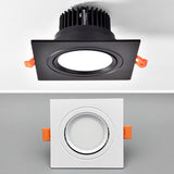 Square Dimmable Recessed COB LED Downlights 7W 9W 12W LED Ceiling Spot Lights AC85-265V LED Ceiling Lamps Indoor Lighting