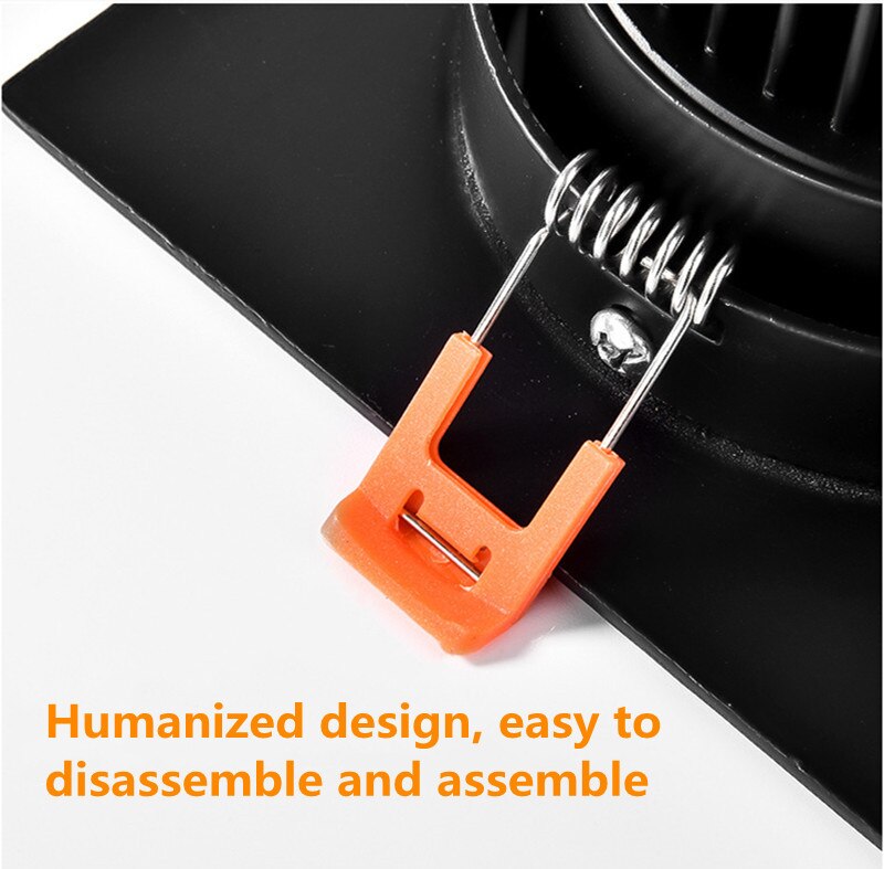 Square Dimmable Recessed COB LED Downlights 7W 9W 12W LED Ceiling Spot Lights AC85-265V LED Ceiling Lamps Indoor Lighting