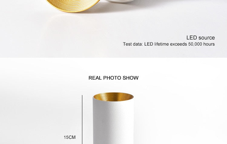 AC85-220V LED Surface Ceiling Light Fixtures For Dining Room Lighting Bar Shop Restaurant Indoor Home Lamp Aluminum Lampshade