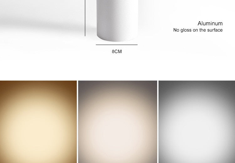 AC85-220V LED Surface Ceiling Light Fixtures For Dining Room Lighting Bar Shop Restaurant Indoor Home Lamp Aluminum Lampshade