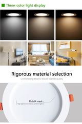 Tuya Zigbee 3.0 Smart Downlight 4 Inch RGBCW 10W Led Recessed Ceiling Light Voice Control Work With Alexa Google Home Smart Life