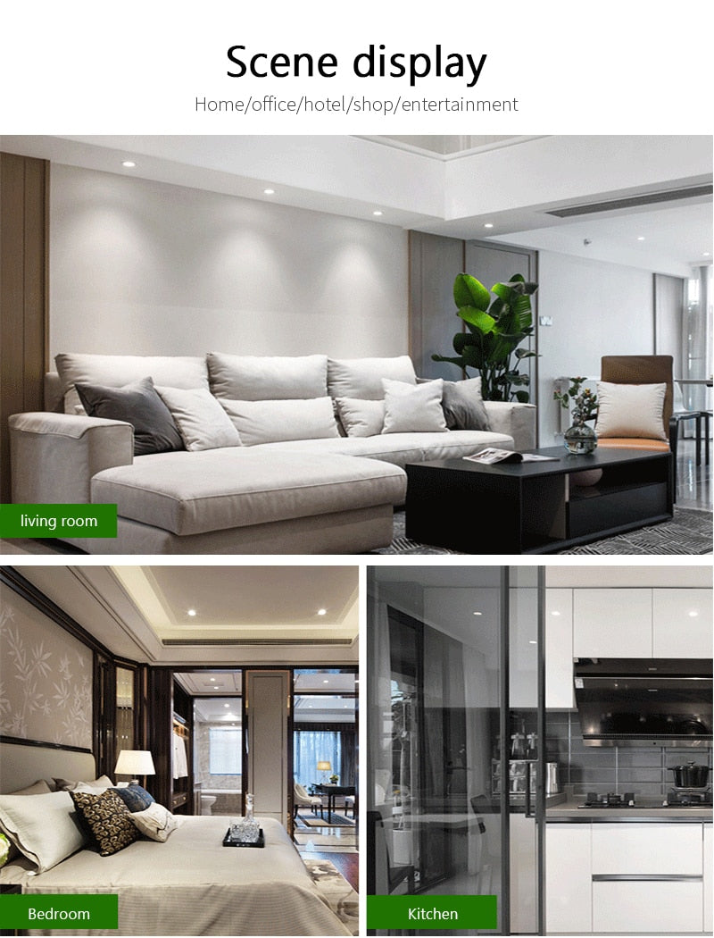 Tuya Zigbee 3.0 Smart Downlight 4 Inch RGBCW 10W Led Recessed Ceiling Light Voice Control Work With Alexa Google Home Smart Life