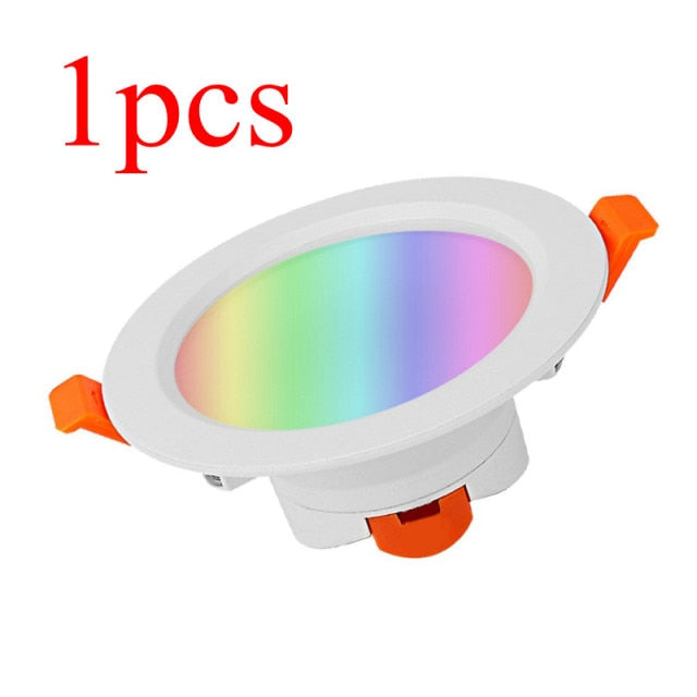Tuya Zigbee 3.0 Smart Downlight 4 Inch RGBCW 10W Led Recessed Ceiling Light Voice Control Work With Alexa Google Home Smart Life