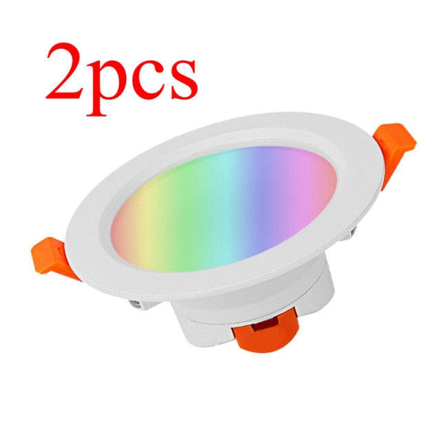 Tuya Zigbee 3.0 Smart Downlight 4 Inch RGBCW 10W Led Recessed Ceiling Light Voice Control Work With Alexa Google Home Smart Life