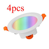 Tuya Zigbee 3.0 Smart Downlight 4 Inch RGBCW 10W Led Recessed Ceiling Light Voice Control Work With Alexa Google Home Smart Life