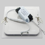 Ultra Thin Design 3W 4W 6W 9W 12W 15W LED SMD2835 Dimmable Ceiling Recessed Grid Downlight / Slim Square Flat Panel Light