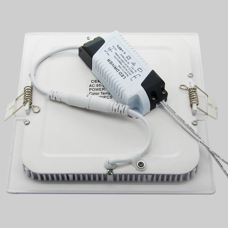 Ultra Thin Design 3W 4W 6W 9W 12W 15W LED SMD2835 Dimmable Ceiling Recessed Grid Downlight / Slim Square Flat Panel Light