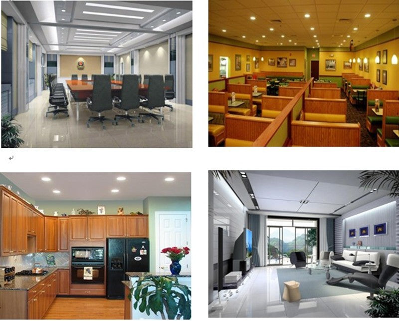 Ultra Thin Design 3W 4W 6W 9W 12W 15W LED SMD2835 Dimmable Ceiling Recessed Grid Downlight / Slim Square Flat Panel Light