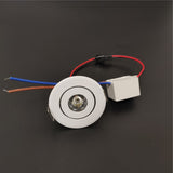led mini down light 3W 1W dimmable spot light recessed lights ac85-265v ceiling light Aluminum  52mm