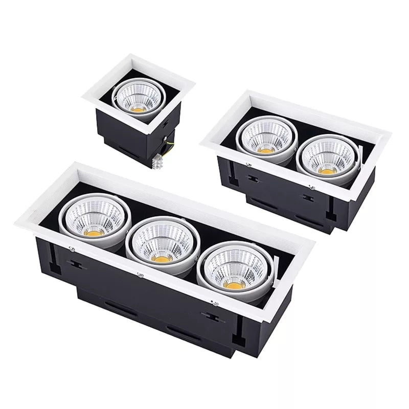 Dimmable COB Led Downlight Light Ceiling Spot Light 10W 20W 30W AC85-265V White/Black Ceiling Recessed Lights Indoor Lighting