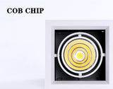 Dimmable COB Led Downlight Light Ceiling Spot Light 10W 20W 30W AC85-265V White/Black Ceiling Recessed Lights Indoor Lighting