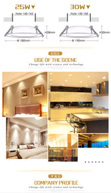 Waterproof LED Downlight 5w 7w 9w 12w 15w 18w 30w LED Recessed Ceiling Down light led cob Spot Light Dimmable LED Downlight