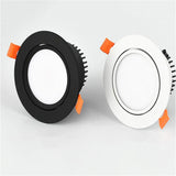 Dimmable Recessed Anti Glare LED Downlights 5W 7W 9W 12W COB LED Ceiling Spot Lights AC85-265V LED Ceiling Lamps Indoor Lighting