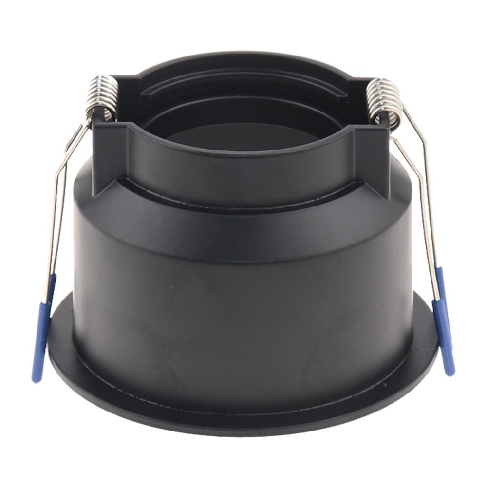 led Black Ceiling Lamp Holder Bases Halogen Light Bracket Cup Aluminum LED Downlight GU10 MR16 spot light Bulb Lamp Holders