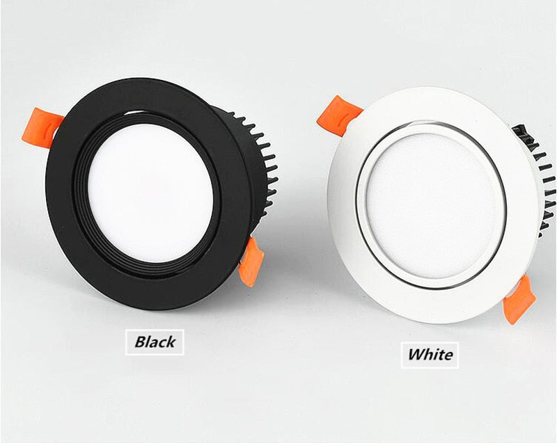 Dimmable Recessed Anti Glare LED Downlights 5W 7W 9W 12W COB LED Ceiling Spot Lights AC85-265V LED Ceiling Lamps Indoor Lighting