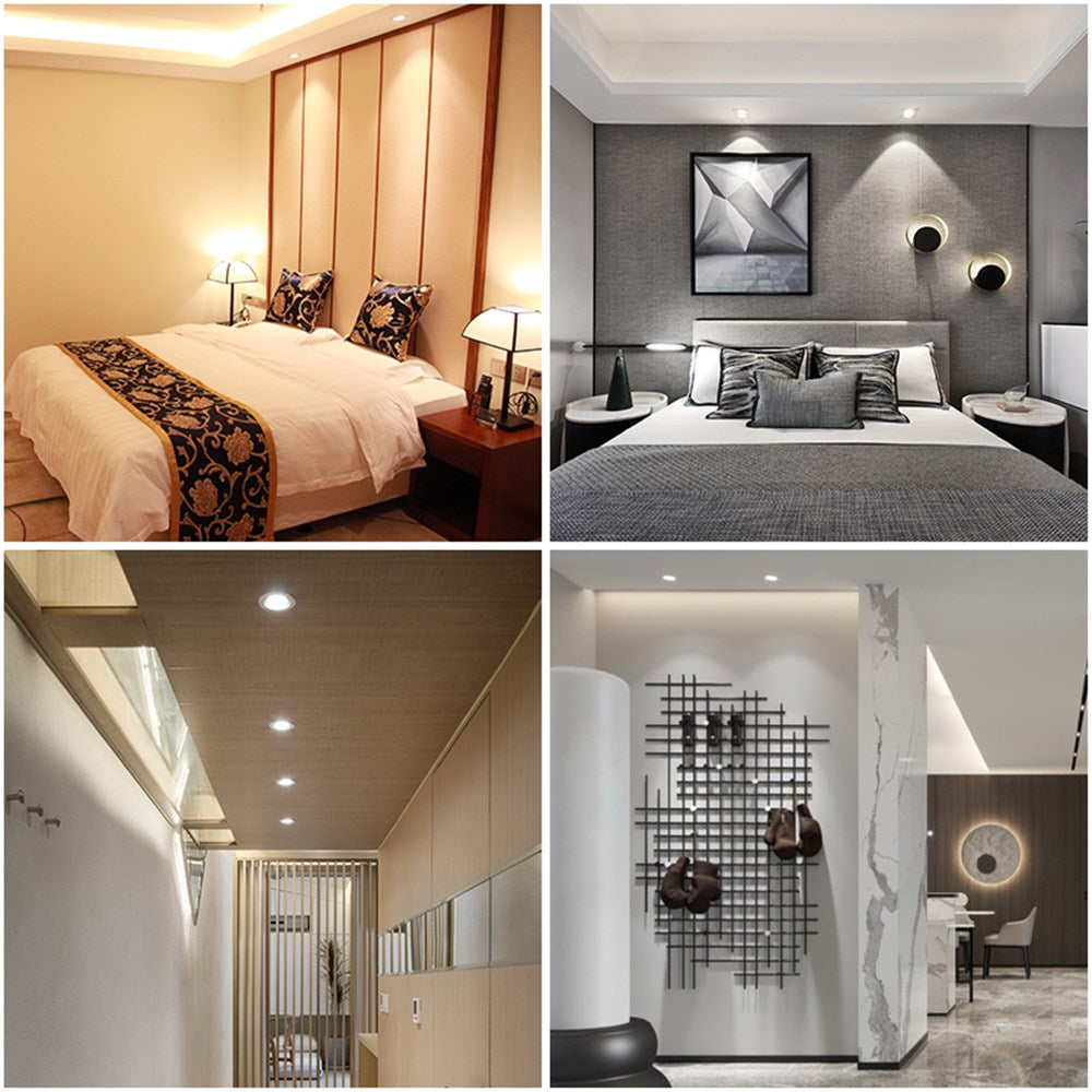 Recessed In Downlight Anti-glare Led Ceiling Lamp Aluminum Spot Led Light 7W 10W Dimmable For Hotel Living Room Bedroom Corridor