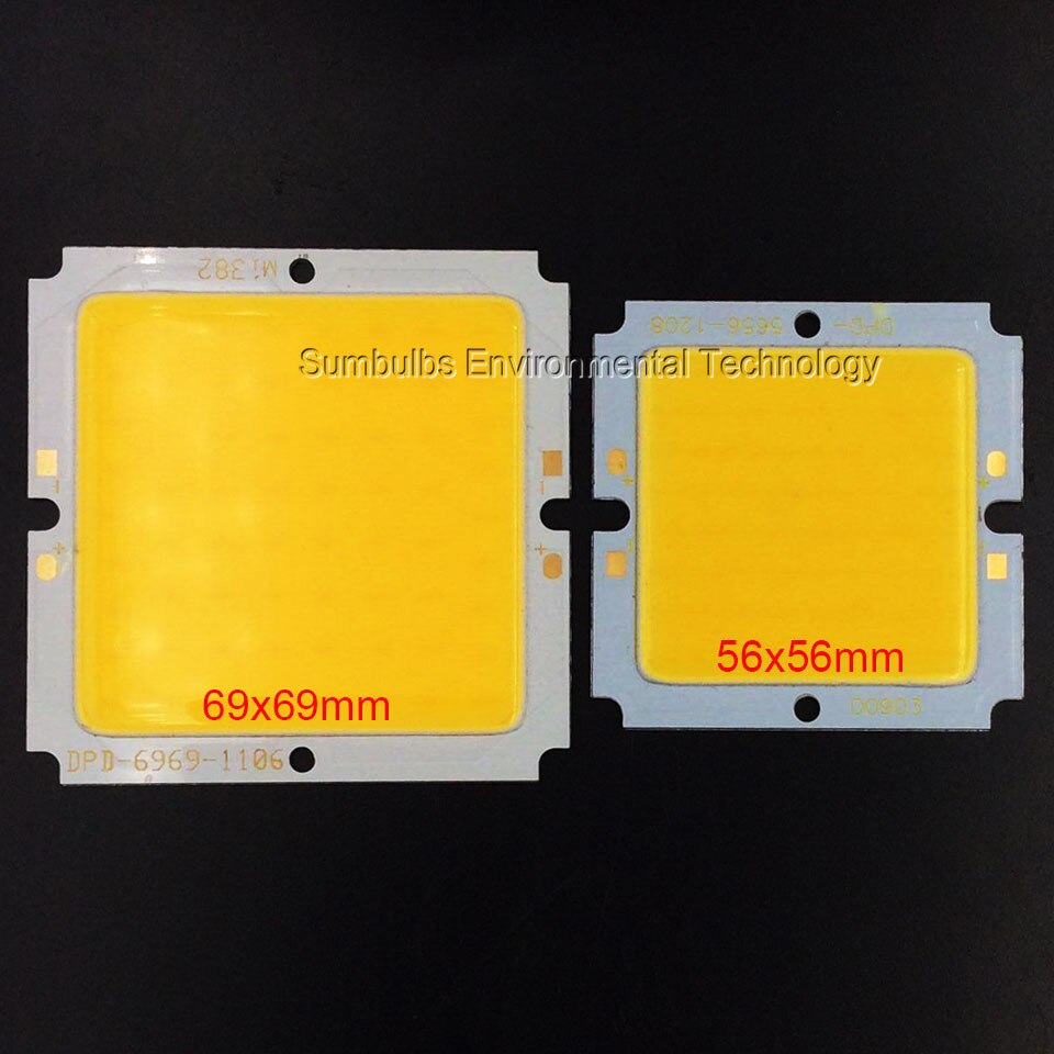 LED Light 69MM 56MM 20W 30W COB Square Chip On Board Light Source Lamp for Downlight Floodlight Super Bright DC 36V 40V