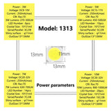 LED COB Light Beads 1313 10pcs a lot 3W/5W/7W/10W 6500K/4000K/3000K LED lamp Bead LED Bulb Chip Spot Light Downlight Diode Lamp
