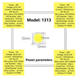 LED COB Light Beads 1313 10pcs a lot 3W/5W/7W/10W 6500K/4000K/3000K LED lamp Bead LED Bulb Chip Spot Light Downlight Diode Lamp