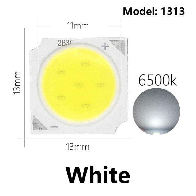 LED COB Light Beads 1313 10pcs a lot 3W/5W/7W/10W 6500K/4000K/3000K LED lamp Bead LED Bulb Chip Spot Light Downlight Diode Lamp