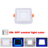 New Design LED Panel Downlight 6W 9W 16W 3 Model LED Panel Light AC85-265V Recessed Ceiling Lamp Aluminum Acrylic Painel Lights