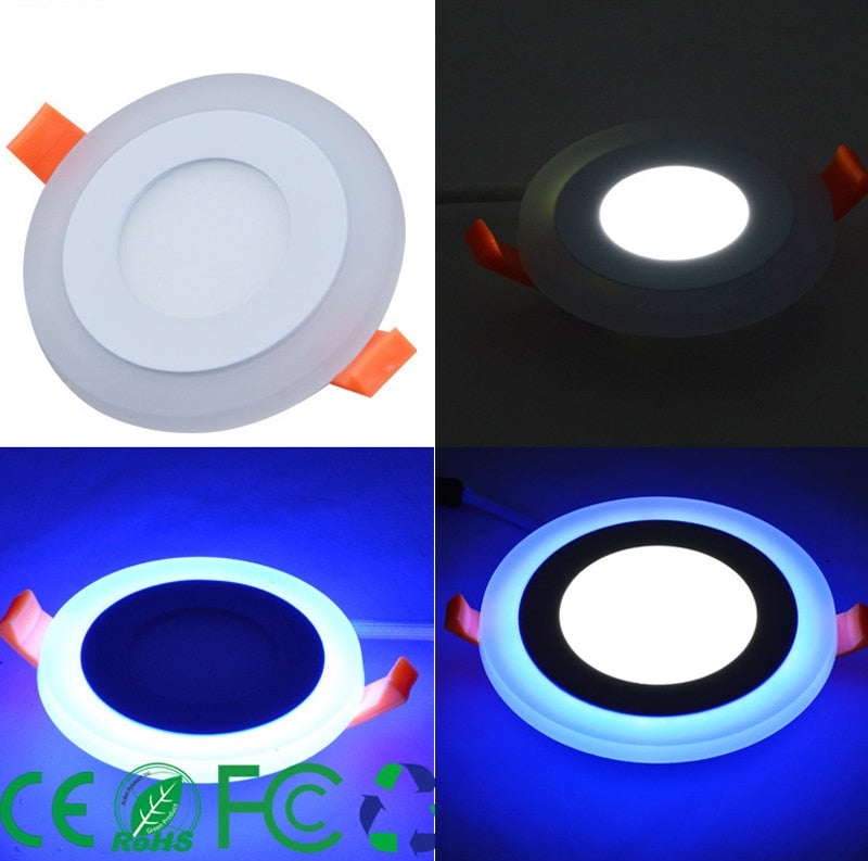 New Design LED Panel Downlight 6W 9W 16W 3 Model LED Panel Light AC85-265V Recessed Ceiling Lamp Aluminum Acrylic Painel Lights