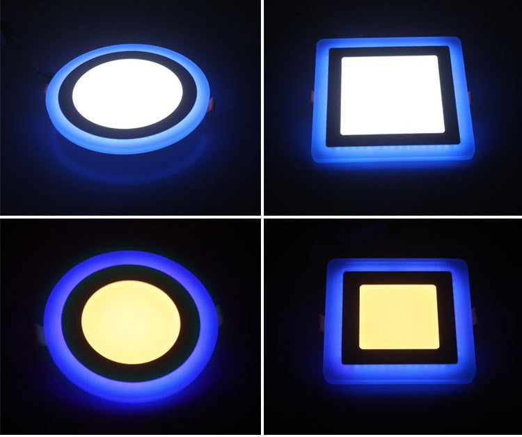 New Design LED Panel Downlight 6W 9W 16W 3 Model LED Panel Light AC85-265V Recessed Ceiling Lamp Aluminum Acrylic Painel Lights