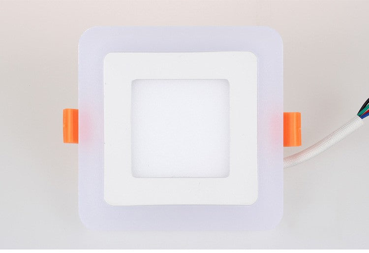 New Design LED Panel Downlight 6W 9W 16W 3 Model LED Panel Light AC85-265V Recessed Ceiling Lamp Aluminum Acrylic Painel Lights