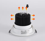 Dimmable Led downlight light Ceiling Spot Light cob 7w 9w 12w 15w  ac85-240V ceiling recessed Lights Indoor Lighting