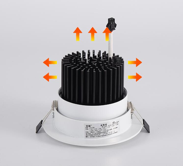 Dimmable Led downlight light Ceiling Spot Light cob 7w 9w 12w 15w  ac85-240V ceiling recessed Lights Indoor Lighting