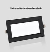 LED panel recessed downlight 12W 18W 24w square LED downlight super bright energy saving AC110V 220V home indoor lighting