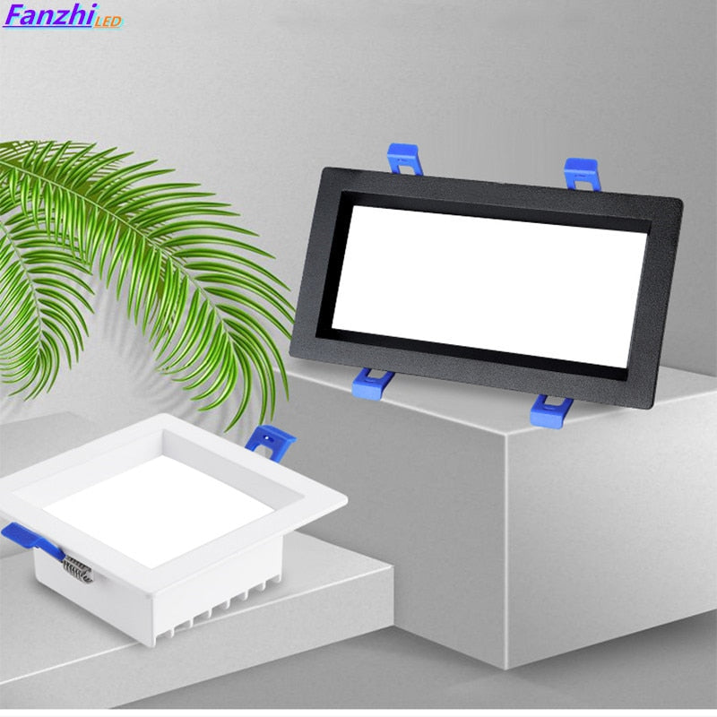 Led Panel Dimmable Recessed led downlight 12W 24w Square LED Spot light led ceiling lamp AC110V 220V