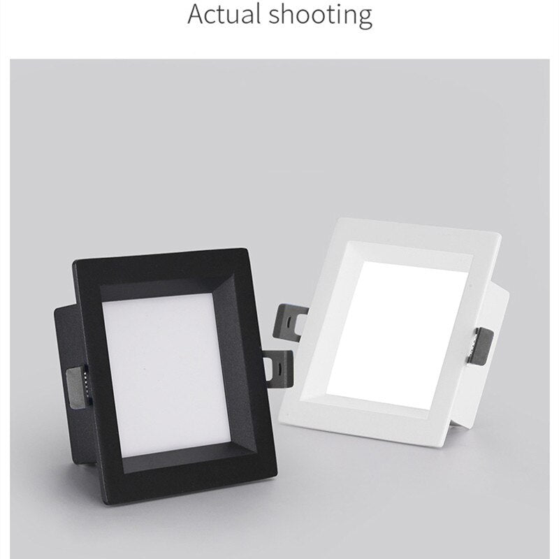 Led Panel Dimmable Recessed led downlight 12W 24w Square LED Spot light led ceiling lamp AC110V 220V
