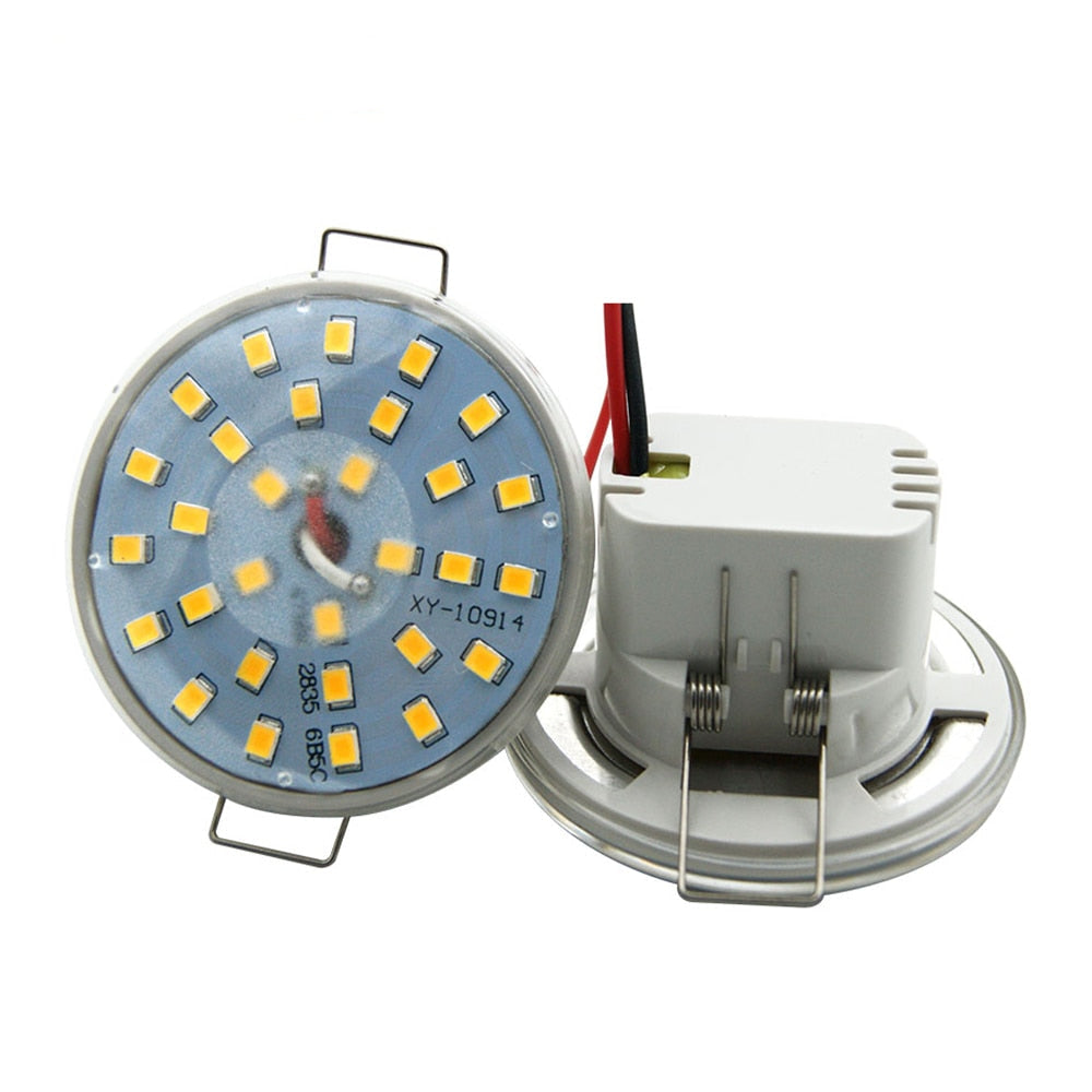 Direct plug-in LED Downlight Integrated Light Cup 3W 5W 6W LED 220V 110V SpotLight Round Ceiling Recessed Umbrella LED Corn Bulb