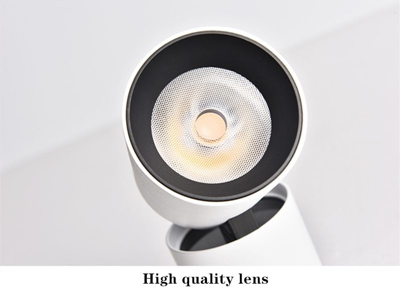 Dimmable Rotation LED Downlights 7W 12W 15W COB LED Ceiling Spot Lights AC85~265V LED Wall Lamp Warm Cold White Indoor Lighting
