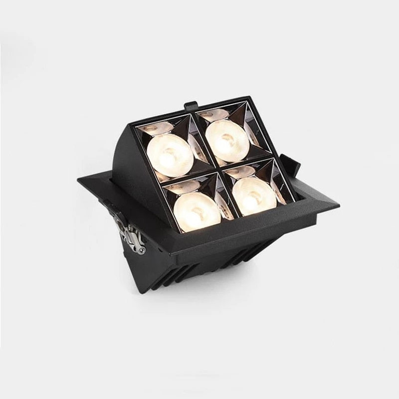 Dimmable Recessed Led Downlight 240v Spotlights Square Cob Ceiling Downlight Led Living Room Ceiling Light Spot TV Background