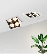 Dimmable Recessed Led Downlight 240v Spotlights Square Cob Ceiling Downlight Led Living Room Ceiling Light Spot TV Background