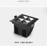 Dimmable Recessed Led Downlight 240v Spotlights Square Cob Ceiling Downlight Led Living Room Ceiling Light Spot TV Background