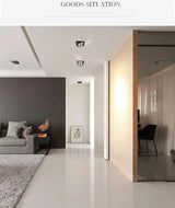 Dimmable Recessed Led Downlight 240v Spotlights Square Cob Ceiling Downlight Led Living Room Ceiling Light Spot TV Background