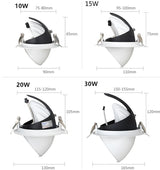 LED trunk light COB LED gimbal light 10W 15W 30W Warm White Cold White COB LED gimble lamp rotatable led downlight Adjustable