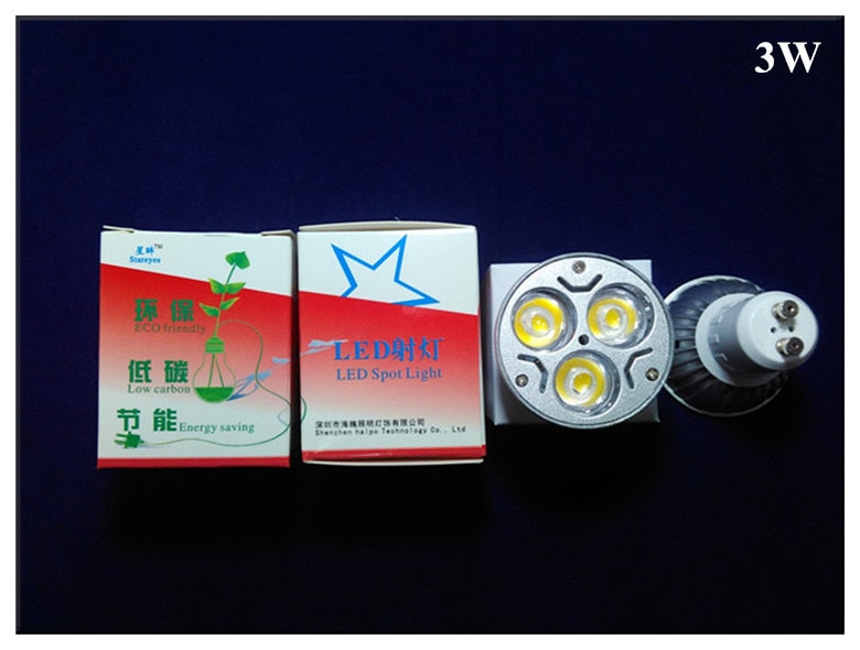 LED Downlight 6 pcs/lot Dimmable 3W High Power GU10 E27 MR16 E14 B22 GU5.3 LED Spotlight downlight bulb lamp Light Lighting