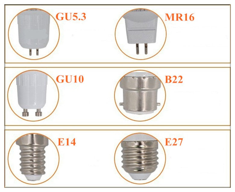 LED Downlight 6 pcs/lot Dimmable 3W High Power GU10 E27 MR16 E14 B22 GU5.3 LED Spotlight downlight bulb lamp Light Lighting