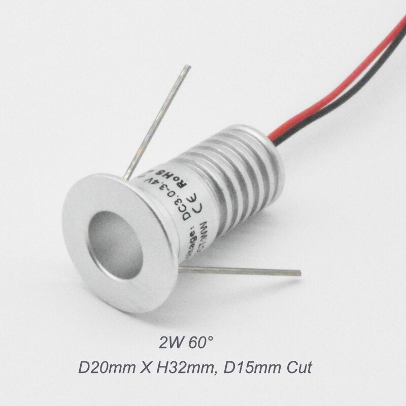 LED Mini Downlight Ceiling Spotlight 12V 24V 1W 2W 3W 4W AC100-240V Recessed Bedroom Kitchen Spot Light Staircase Cabinet Lights