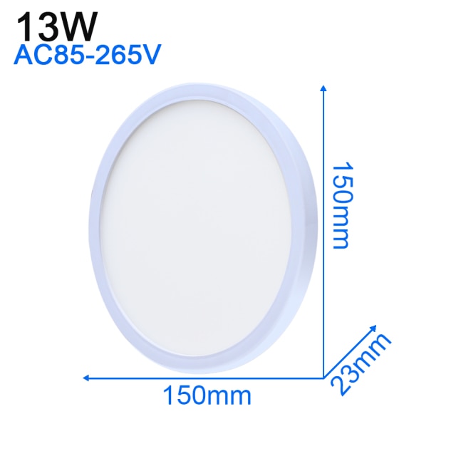 Ultra Thin LED Ceiling Light Modern Panel Lamp AC 110 220V 48W 36W 24W 18W 13W 9W 6W Indoor Bedroom Kitchen Living Room Lighting