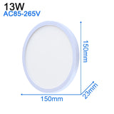 Ultra Thin LED Ceiling Light Modern Panel Lamp AC 110 220V 48W 36W 24W 18W 13W 9W 6W Indoor Bedroom Kitchen Living Room Lighting