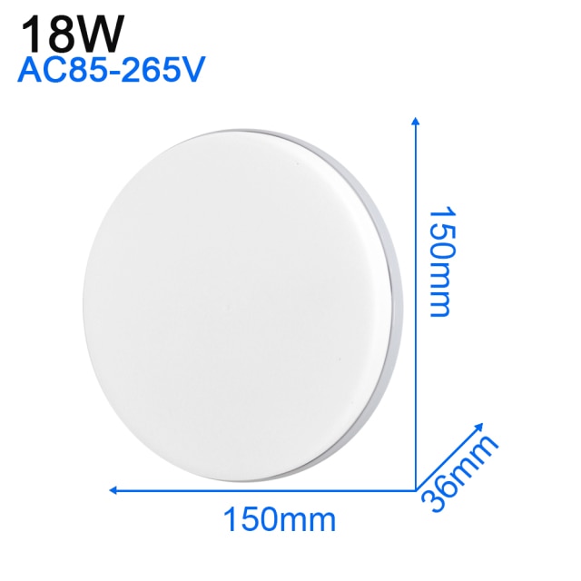 Ultra Thin LED Ceiling Light Modern Panel Lamp AC 110 220V 48W 36W 24W 18W 13W 9W 6W Indoor Bedroom Kitchen Living Room Lighting