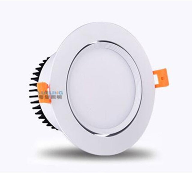 Dimmable LED COB Spotlight Ceiling lamp AC85-265V 3W 5W 7W 9W 12W 15W Aluminum recessed downlights round Led Spot Light
