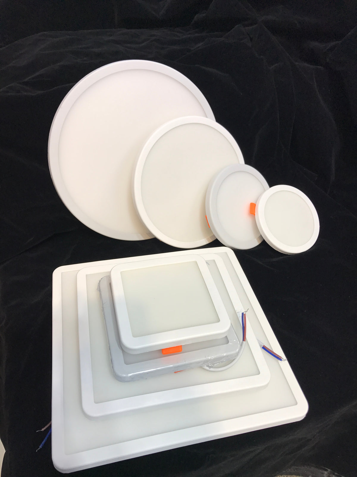 LED AC85-265V Ultra Thin Round LED Panel Light 6W 8W 15W 20W Aluminum Ceiling Recessed Downlight open hole adjustable